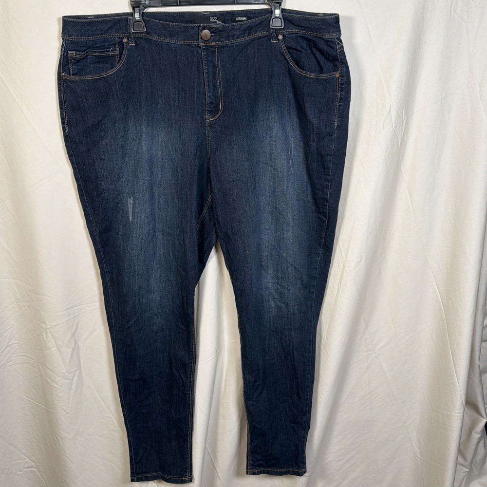 1822 Denim Womens Jeans Size 24W Dark Wash Stretch Denim